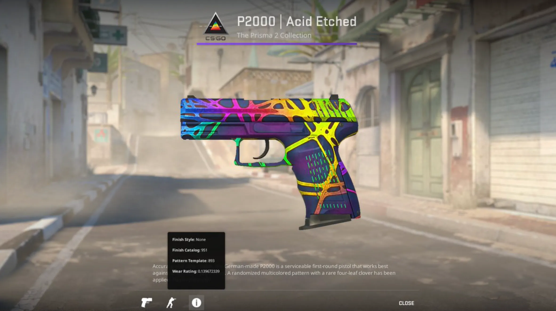 P2000 Acid Etched